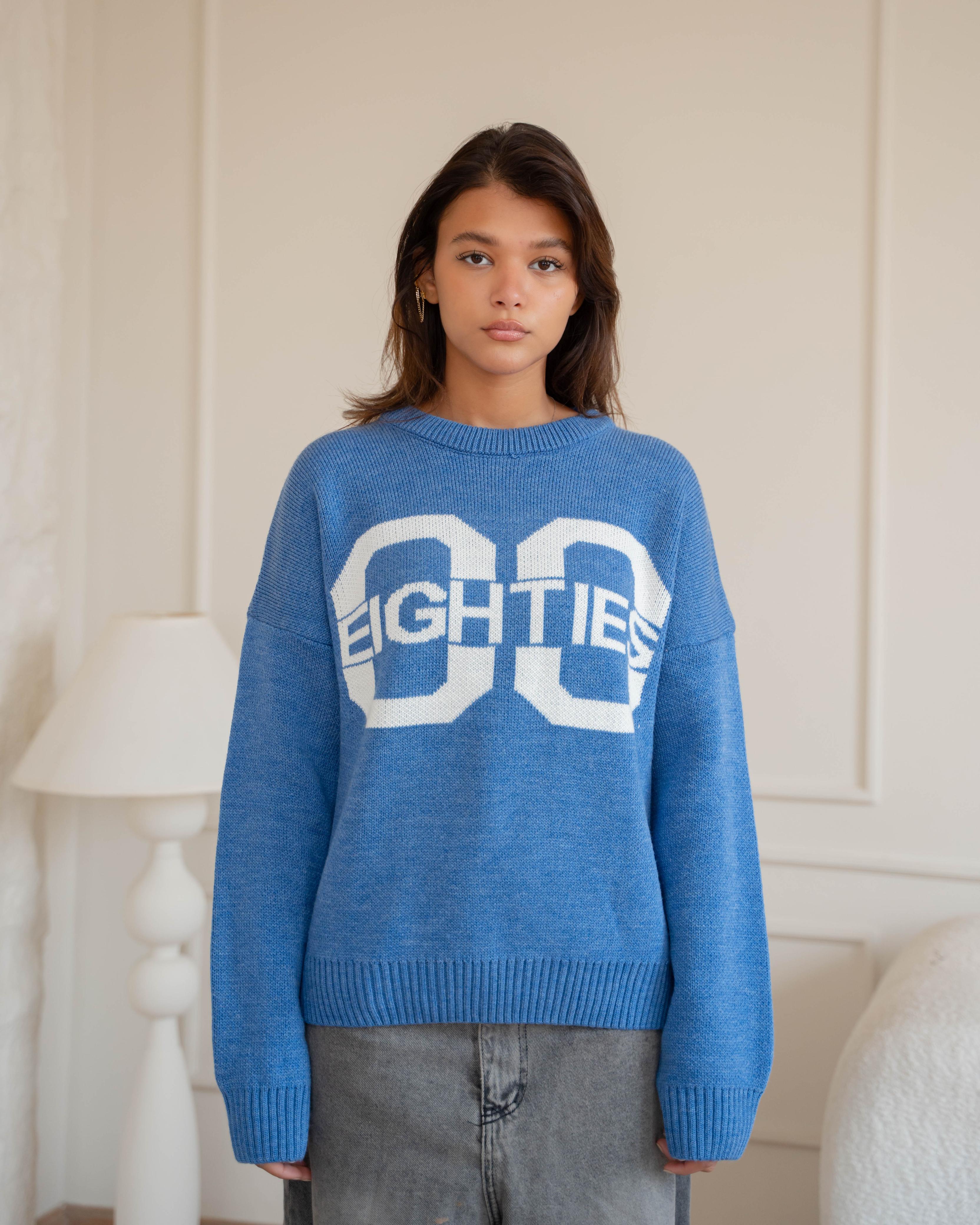 80’s Sweater - Blue