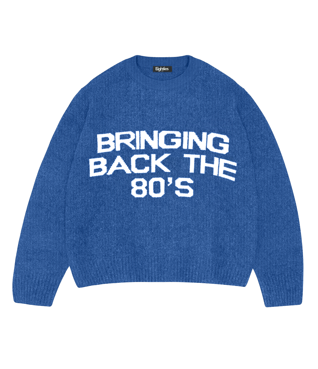 Bringing back the 80’s Sweater - Blue